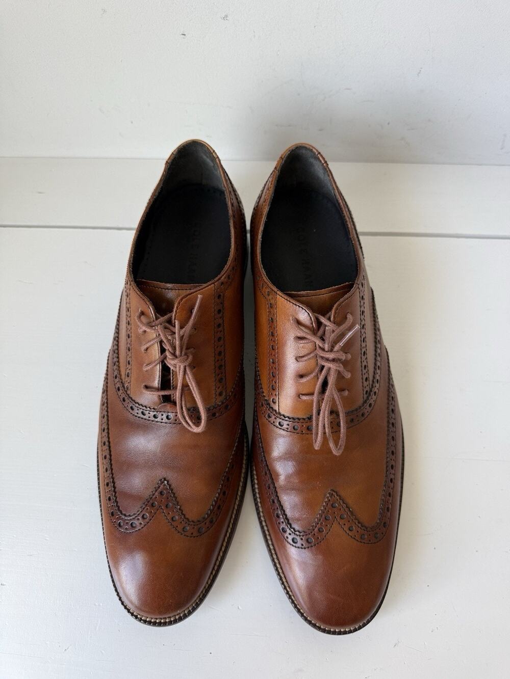 Cole Haan Air Madison Wingtip Oxford Brown Leather Shoes 11M